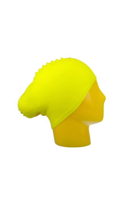 DRY Sarı Uzun Saç Silikon Yüzücü Bonesi