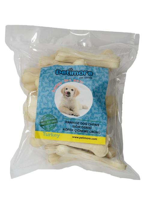 Petimore S 12 cm Beyaz Pres Kemik 20 Li Torba Çiğneme Kemiği