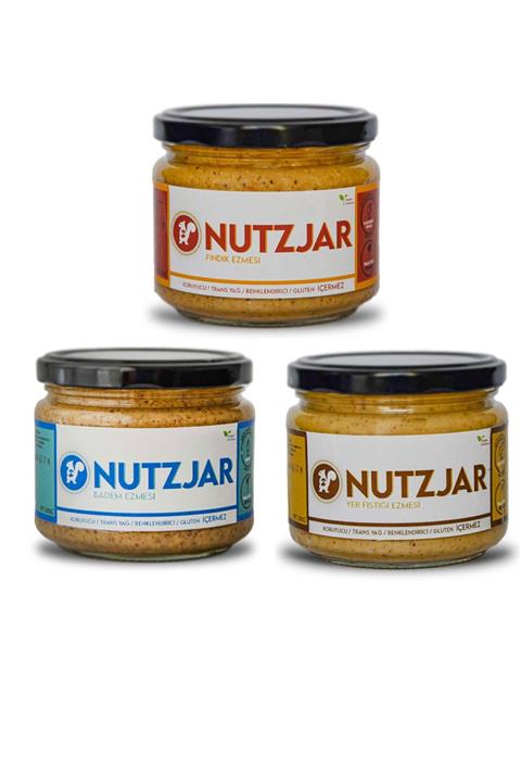 Nutzjar Parçacıklı (badem, Fındık, Yer Fıstığı) Tanışma Paketi 3*300g