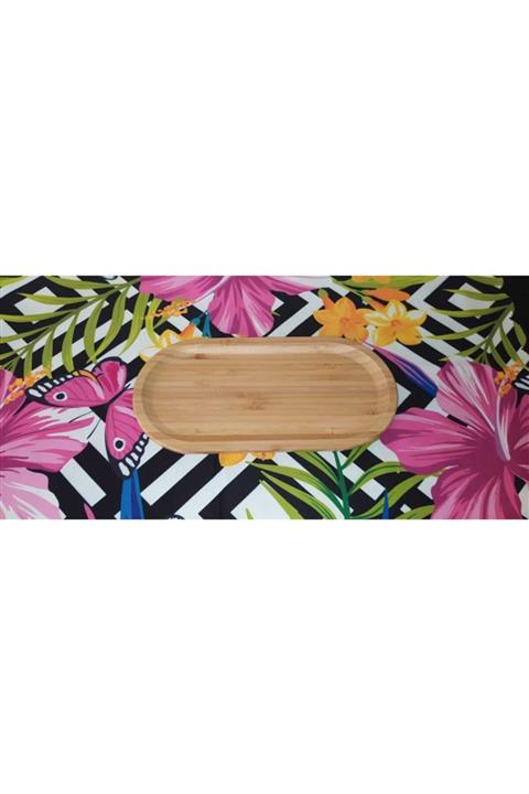 DERİN DESİGN Derin Bambu Oval Küçük Sunumluk