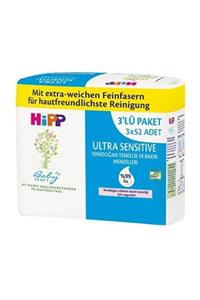 Hipp Babysanft Ultra Sensitive Yenidoğan Temizlik ve Bakım Mendili 3x52 Ekonomik Boy