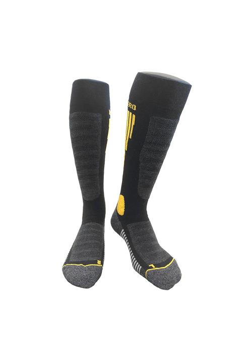 Belowzero Kadın  Sarı Diz Altı Havlu Taban Yünlü 2'li Set Kayak Çorabı