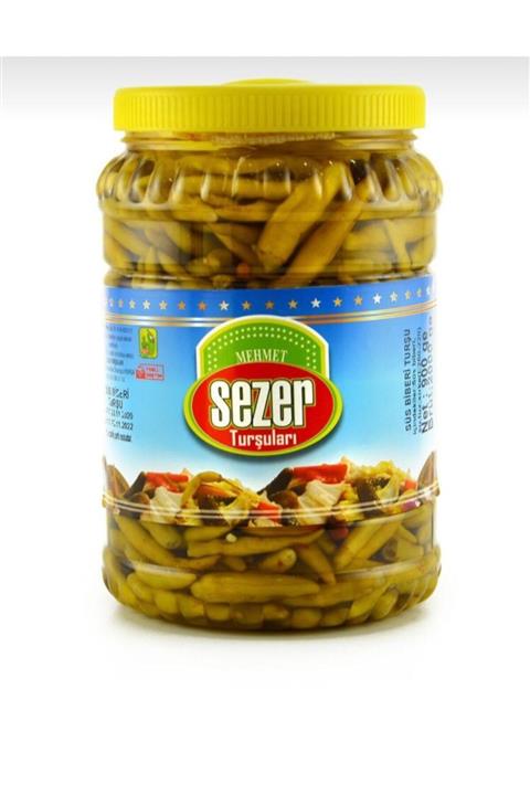 MEHMET SEZER TURŞULARI - Has Gedelek Turşuları - Süs Frenk Acı Biber Turşusu 900gr