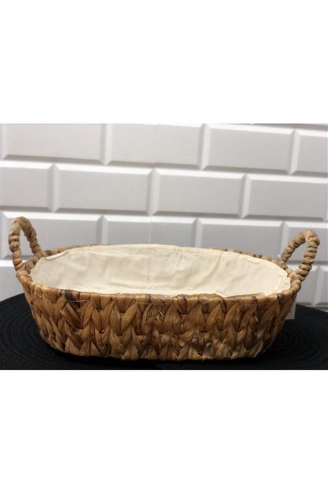 MEGAHOME Mega Home Oval Hasır Ekmek Sepeti 39,5*26,5 Cm