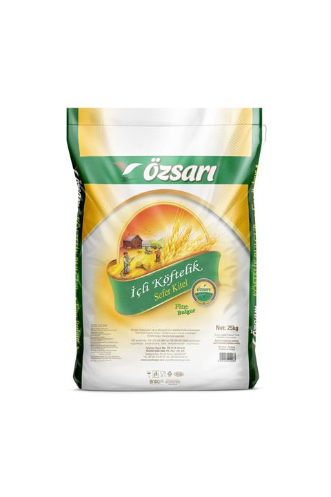 ÖZSARI Içli Köftelik Bulgur Sefer Kitel 25 Kg Çuval