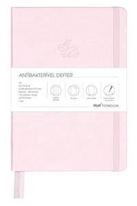 Matt Notebook A5 Antibakteriyel Defter Noktalı Pembe