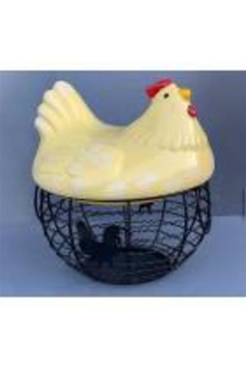 AROW Dekoratif Tavuk Yumurta Sepeti Sarı