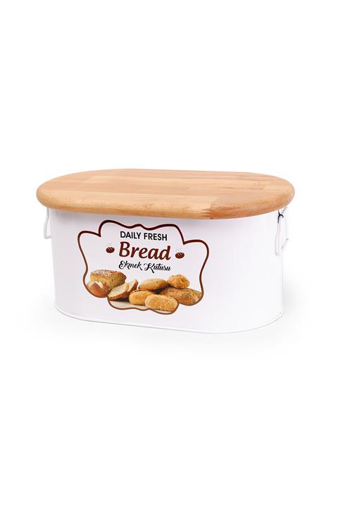 Zarif Home Kesme Tahtalı Ekmeklik Beyaz