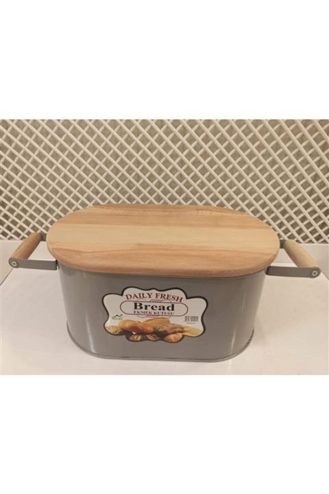 NEWSTORE Gri Kesme Tahtalı Ekmeklik