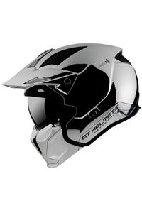 MT Helmets Mt Kask Streetfighter Sv Chromed Gümüş