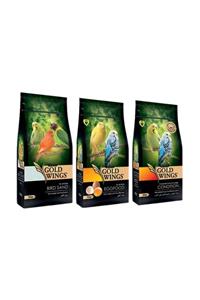 Gold Wings Premium Muhabbet Kuşu için Kum+Mama+Kondisyon