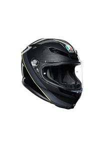 AGV K6 Mlt Plk Mını Gun Met Blk Ylw Fl Kapalı Motosiklet Kaskı