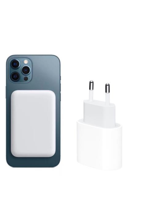 ucuzmi bulvar telefon Iphone 13/12/12pro/13promax/13mini Magsafe Kablosuz Şarj Ünitesi - 20w Usb-c Hızlı Şarj Adaptörü