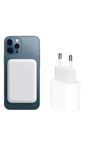 ucuzmi bulvar telefon Iphone 13/12/12pro/13promax/13mini Magsafe Kablosuz Şarj Ünitesi - 20w Usb-c Hızlı Şarj Adaptörü