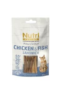 Nutri Feline Tavulu Ve Balıklı Tahılsız Kedi Ödül Maması 50 gr