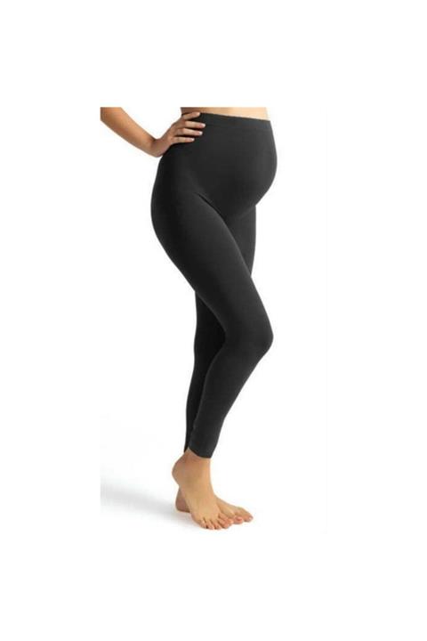 Imer Kadın  Siyah Modal Hamile Kapri Tayt