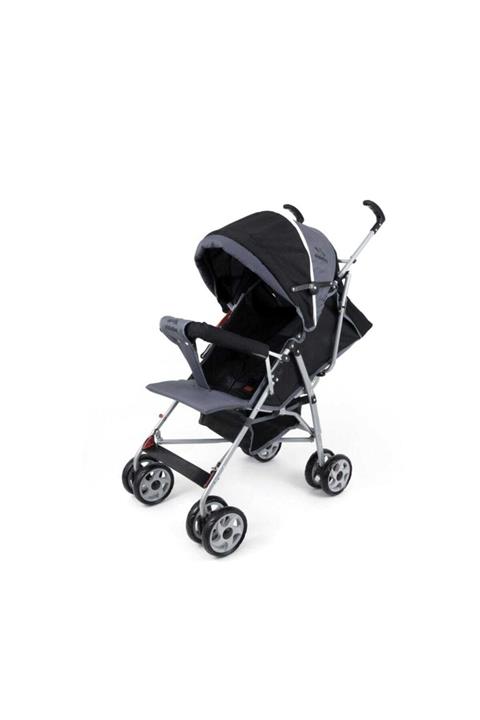 ALDEBA 3018 3 Kademe Yatarlı Baston Bebek Arabası - Siyah /