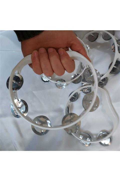 Aker Hediyelik Beyaz 5 Adet Plastik Def