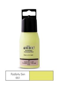 Artdeco Karanlıkta Parlayan (Glow in the Dark) Boyutlu Boya 60 ml. FOSFORLU SARI