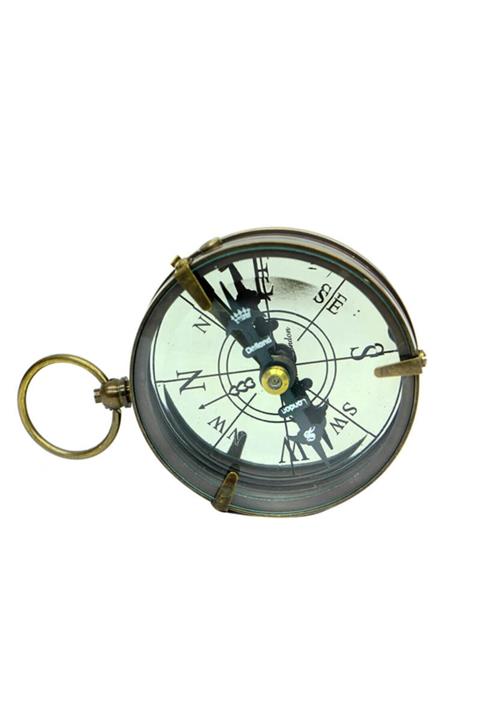 GiftMatikcenter Bronz Cep Pusulası