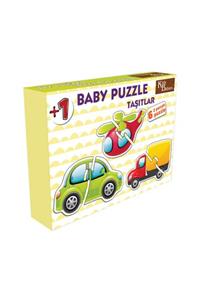 Kids Babies Taşıtlar Baby Puzzle 6 Adet 2 Parçalı +1 Yaş