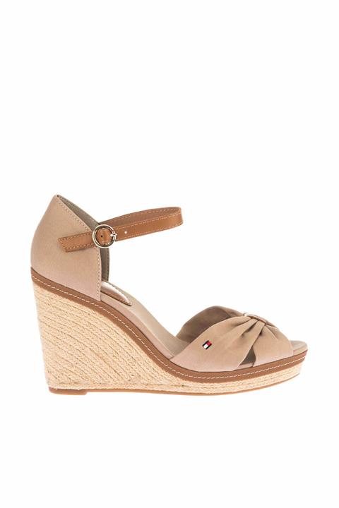 Tommy Hilfiger Kadın Gri Dolgu Topuklu Ayakkabı Iconıc Elena Sandal FW0FW00905