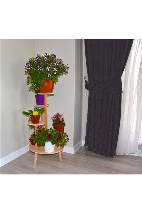 ART AHŞAP Doğal Ahşap Açelya Çiçeklik