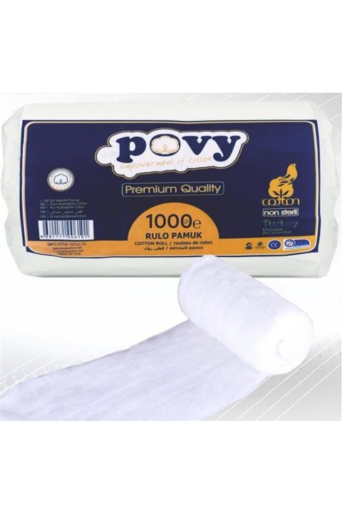 POVY Hidrofil Pamuk 1kg Rulo 1.kalite %100 Saf Pamuk Bebeklere Uygun Ekonomik