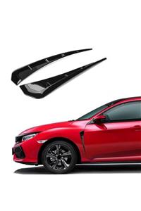 Carmind Honda Civic Fc5 Yan Çamurluk Venti Piano Black (2 Adet)