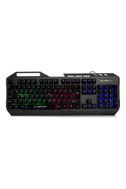 Everest Siyah Rampage Gaming Usb Aydınlatmalı Metal Kasa Q Gaming Klavye