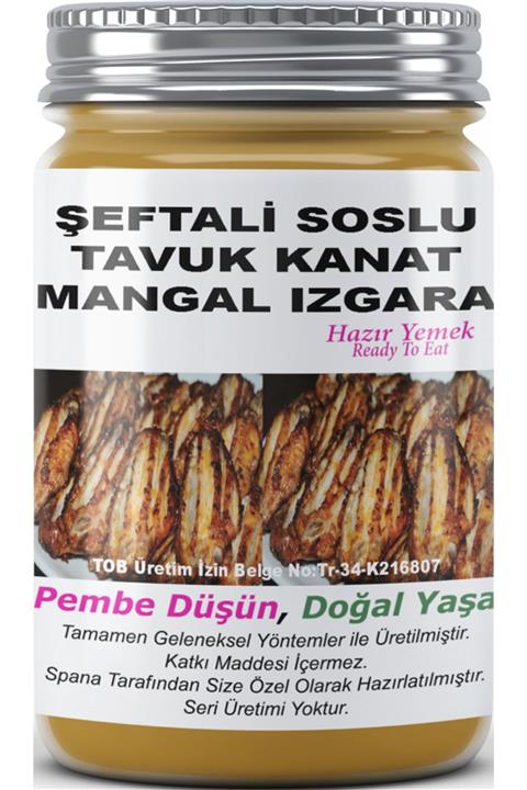 SPANA Ev Yapımı Katkısız Şeftali Soslu Tavuk Kanat Mangal Izgara 330gr