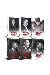 Halk Kitabevi 2022 Atatürk Ajanda Seti - 6 Ajanda - Set 2
