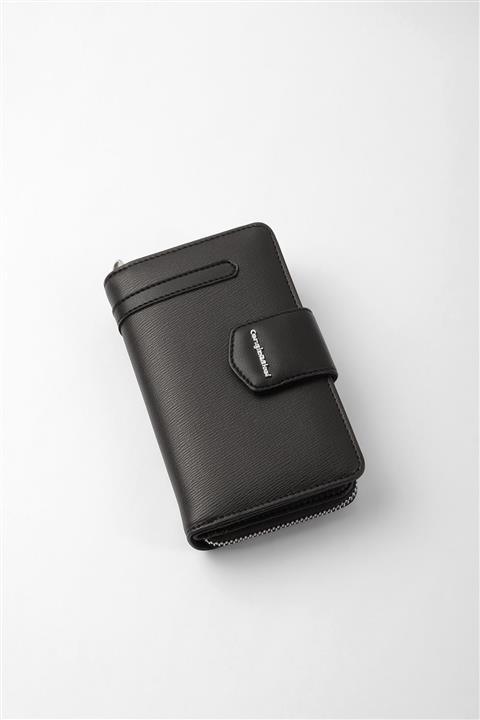 CENGİZ PAKEL Siyah Kadın Orta Boy Cüzdan