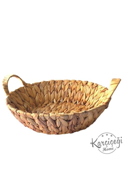 Karçiçeği Home Hasır Yuvarlak Ekmek Sepeti