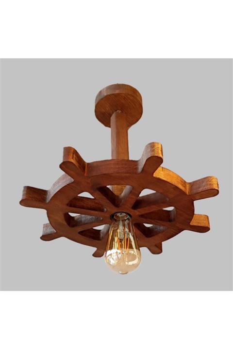 SİMETRİ AVİZE Ahşap Avize