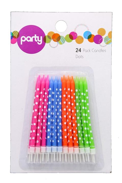 E Elmas Puantiyeli Pastel Pasta Mumu 11cm