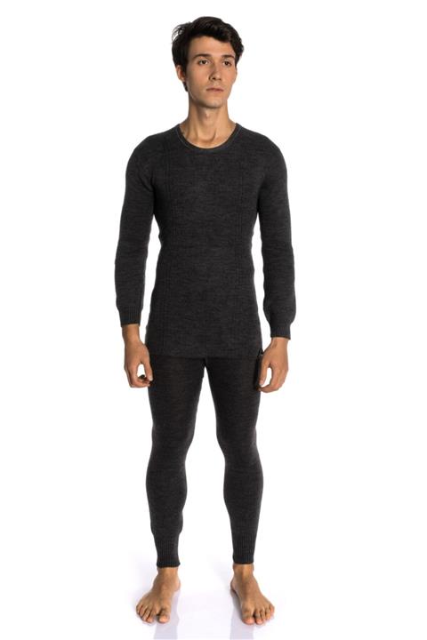 DERTEX Unisex Gri Örme Alt İçlik