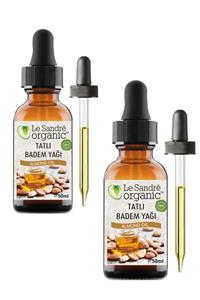 Le'Sandre Organics Soğuk Sıkım Tatlı Badem Yağı 2 Adet 50 ml