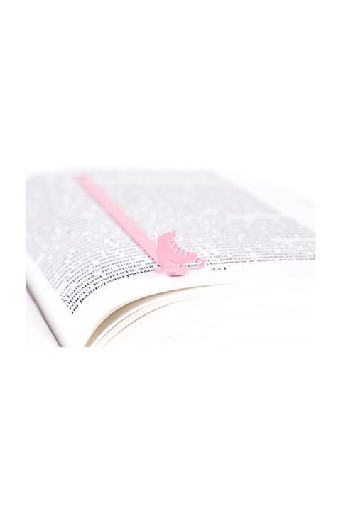 Simge Yapı Dekorasyon Pembe Paten Figürlü Kitap Ayracı - Metal