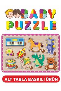 Baskı Atölyesi Org, Davul, Top Ve Oyuncaklar Bul-tak Ahşap Puzzle