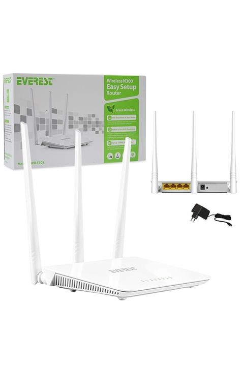 Everest Ewr-f303 2.4ghz 300mbps 1wan+3lan Port Router