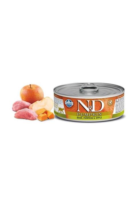 N&D Balkabağı & Y. Domuzu & Elma Kedi Konservesi 80 gr