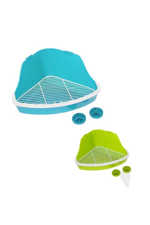 Pawise Tavşan Için Tuvalet Kabı 41,5x29x20cm Yeşil