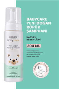 Dermoskin BabyCare Yeni Doğan Köpük Şampuanı - 200 ml