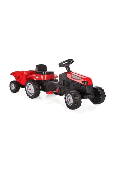 Fabrica Toys Pilsan Active Römorklu Pedallı Traktör Kırmızı