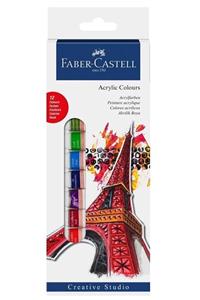 Faber Castell 12 Renk Akrilik Boya 12 ml 169501