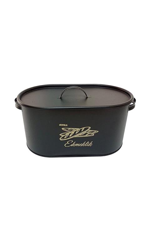 Sky Life Lüx Metal Büyük Boy Kapaklı Desenli Ekmeklik