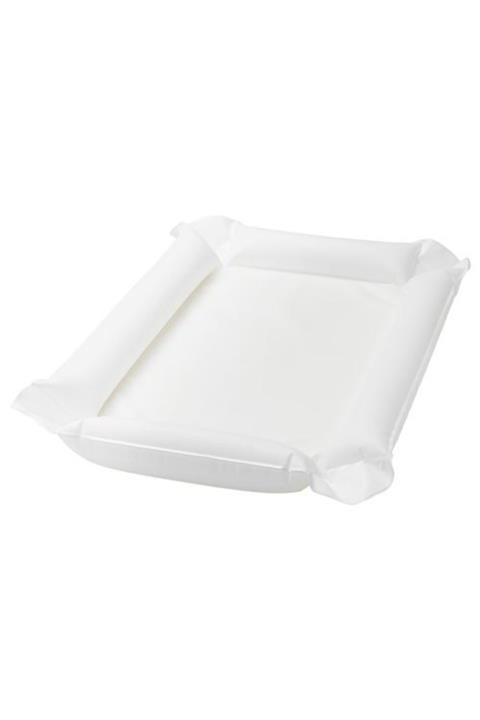 IKEA Bebek Alt Değiştirme Pedi Beyaz 80x53 Cm Poliüretan Sünger Şişirmeli