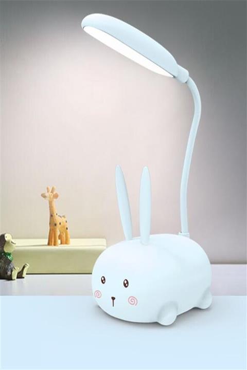 ORİJİNALDÜKKAN Tavşan Şarjlı Gece Masa Lambası Led Işıklı Aydınlatma