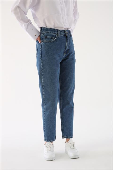 ALLDAY Mavi Rahat Kalıp Mom Kot Pantolon